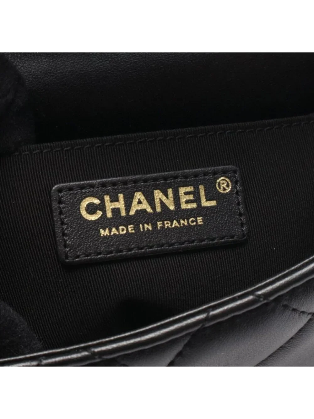 Chanel Shoulder Bag Quilted Small Flap Black Leather Small Chain